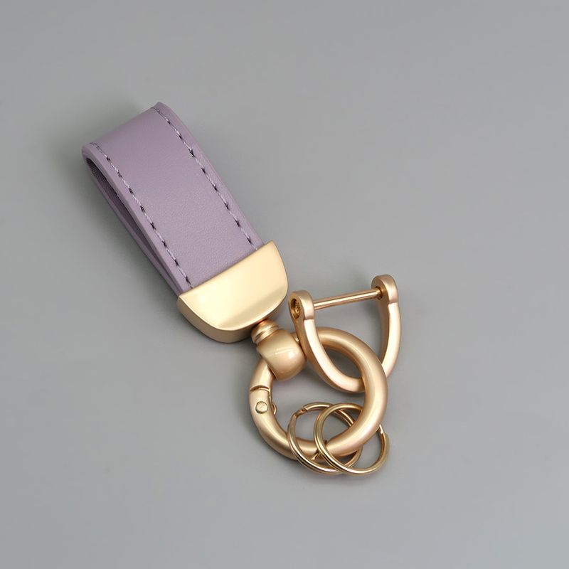 Short Pearl Gold Car Key Chain_autovado.com