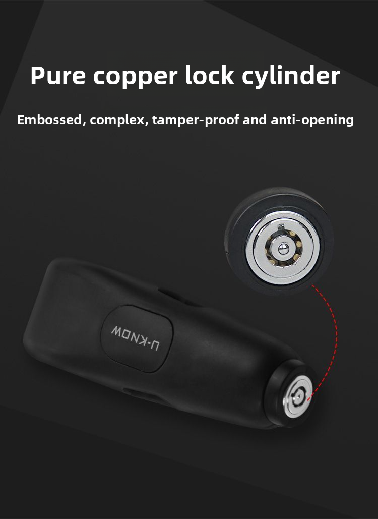Anti-Theft Front Electric Bike Motorcycle Bicycle Handlebar Alarm Handbrake Brake Lock_autovado.com