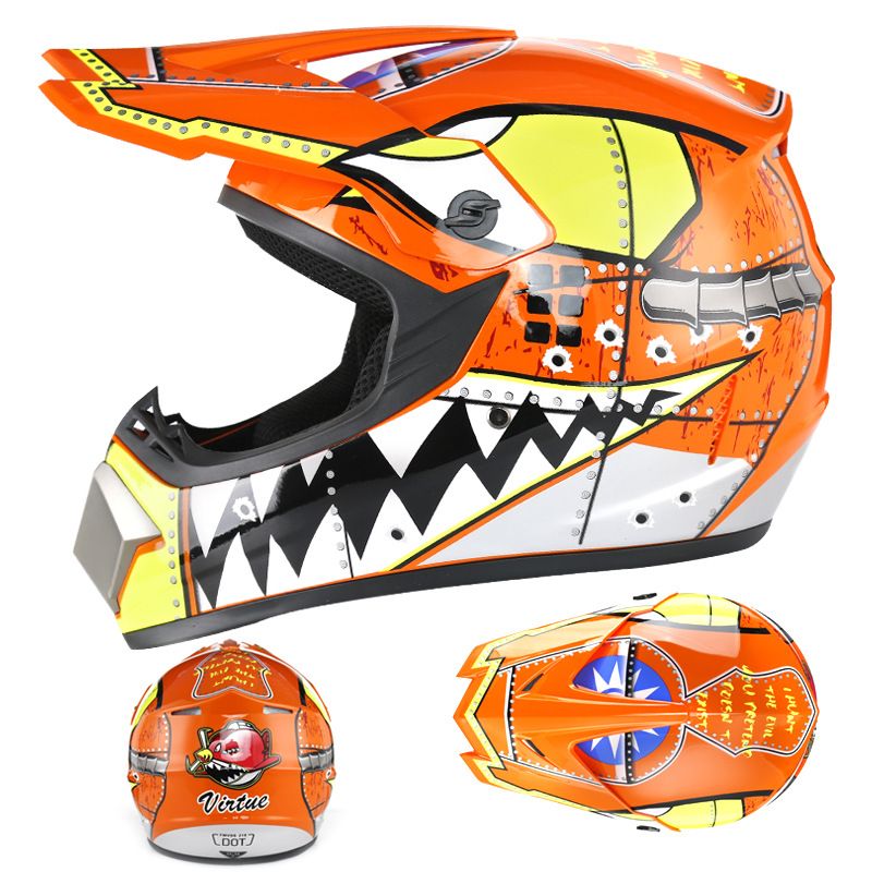 Electric beach Cross country helmet Mountain downhill cool full helmet kids teen kart helmet_autovado.com