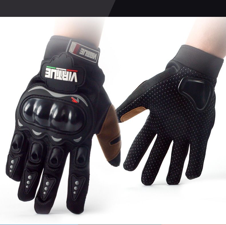 Electric Bike Riding Gloves For Men And Women, Four Seasons Fall Racing Summer Motorcycle Rider Anti Slip Gloves, Trendy_autovado.com