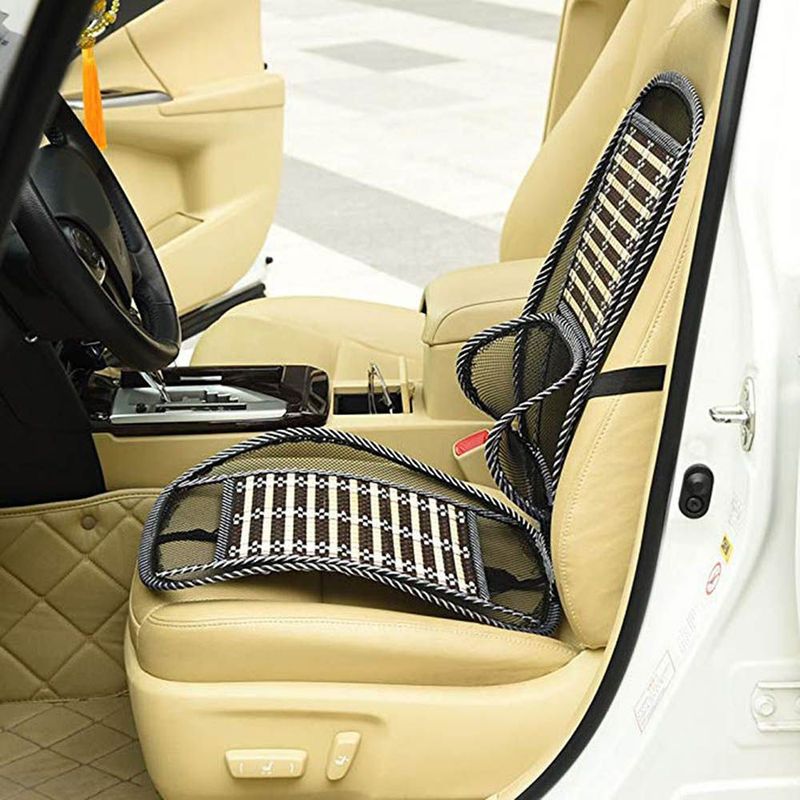 Ventilation Breathable Interior Accessories Chair Massage Lumbar Car Seat Cooling Support Waist Cushion Auto Back Pad_autovado.com