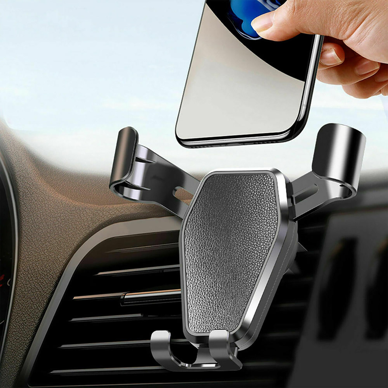 Fuzhongfu Phone Mount Air Vent Clip Triangle Stability Sturdy Gravity Car Phone Holder for Car_autovado.com