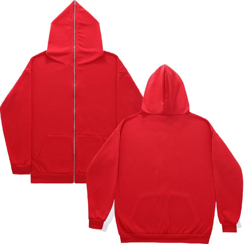 Men's Clothing Solid color sweatshirt zipper hoodie blank cardigan zipper hoodie sweatshirt spot_autovado.com