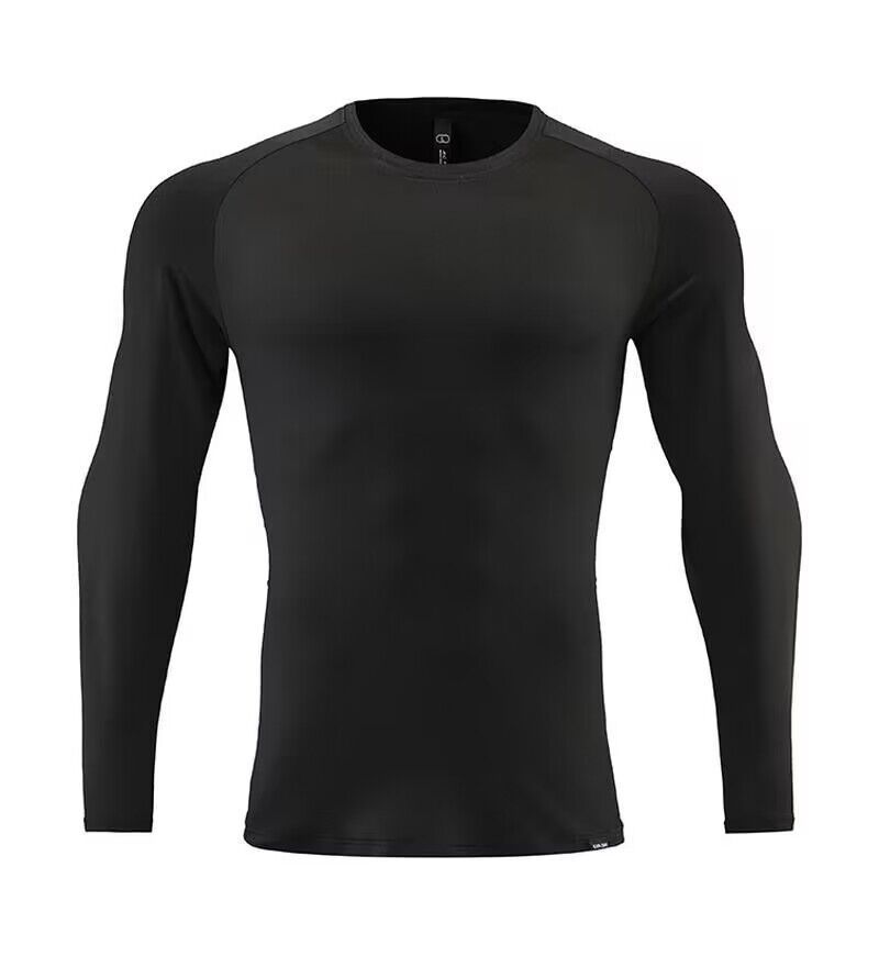Men's Clothing Long-Sleeved Sports T-Shirt Running Quick-Drying Tights Fitness Breathable Training Outdoor Clothing Round Neck Sweatshirt_autovado.com