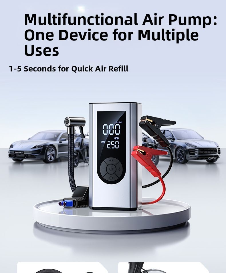 ZHINANCHE.| Electric Car Inflator & Emergency Jump Starter_autovado.com