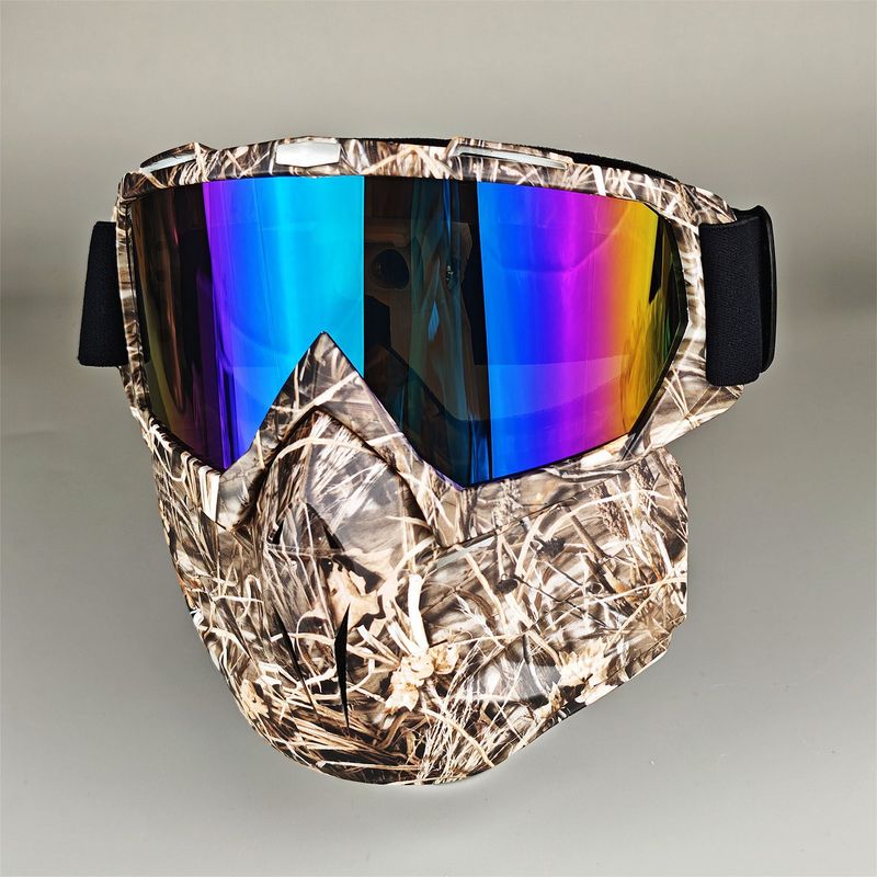 Detachable Motorcycle Snow Goggles With UV400 Protection – Windproof, Anti-Dust, Unisex Riding Mask – Multiple Lens Colors Available_autovado.com