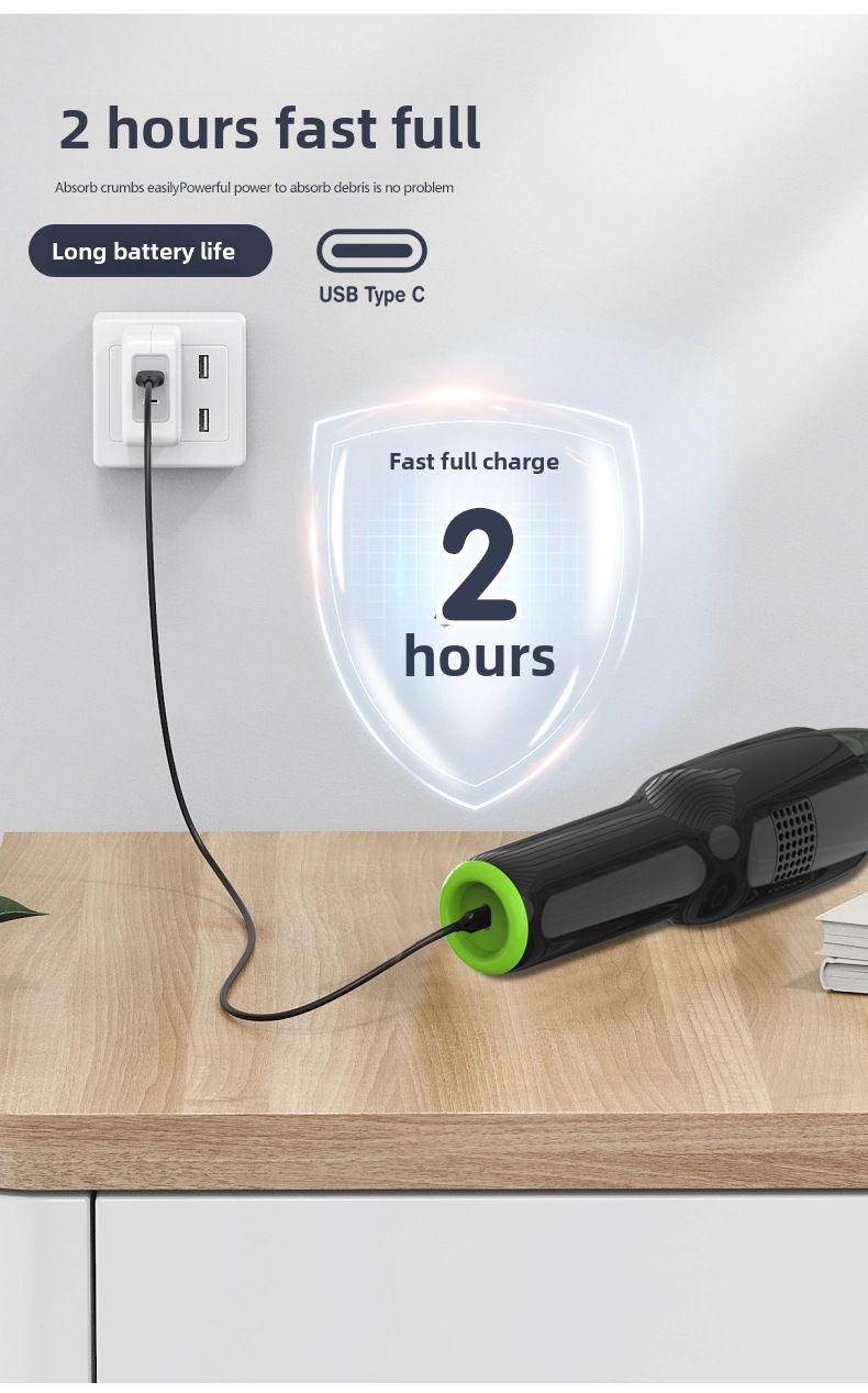 Cross-border private model hot-selling handheld vacuum cleaner desktop charging portable large suction wireless vacuum cleaner car vacuum cleaner_autovado.com