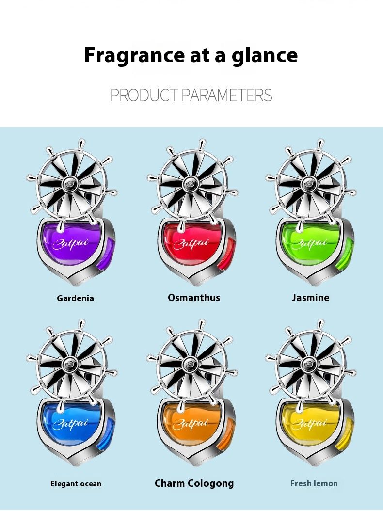 New Car Perfume Air Outlet Car New Helmsman Aromatherapy Creative Car Interior Jewelry Yifan Smooth Air Outlet Perfume_autovado.com