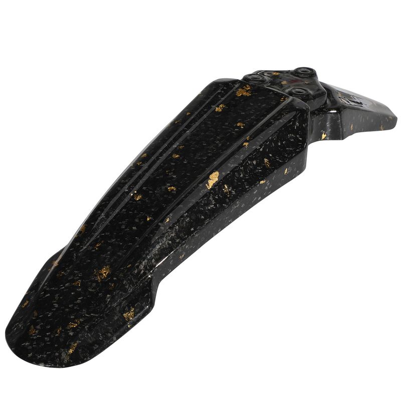 Carbon Fiber Front Fender For Electric Dirt Bike - Lightweight & Durable Motorcycle Mudguard Upgrade (49x13x10cm, Black Gold/Black Purple)_autovado.com