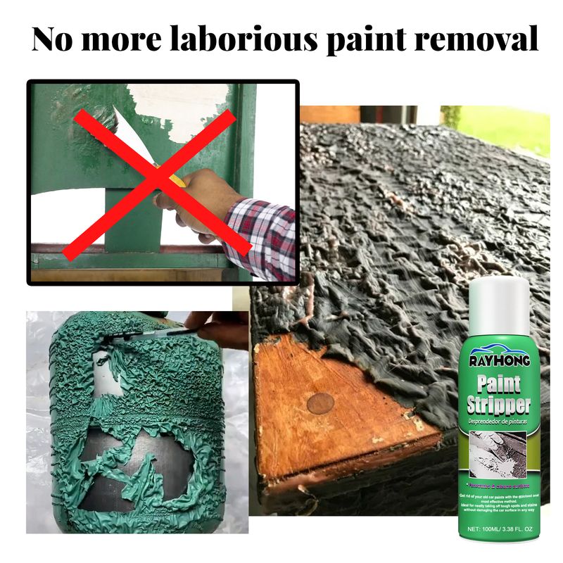 Rayhong Paint Remover, Auto Wheel Stripping Metal Surface Paint Remover Non-Trace Cleaning Paint Remover_autovado.com