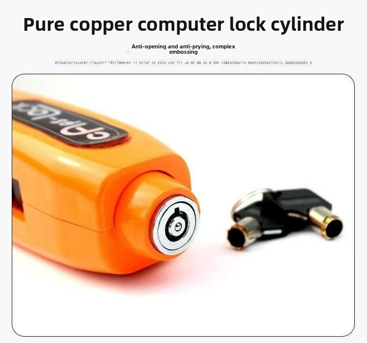 Throttle Handlebar Alarm Bicycle Universal Alloy Electric Brake Anti-theft Motorcycle Lock Mountain Bike_autovado.com