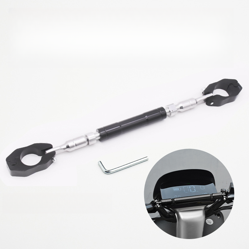 Motorcycle Modification Thickened Crossbar Extension Handlebar Balance Pull Rod Electric Vehicle Reinforced Headstock_autovado.com
