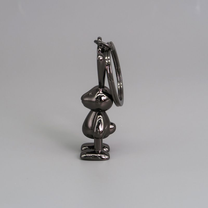 Metal Rabbit Keychain Car Keychain Couple Pendant Mobile Phone Rabbit Year Exclusive Bag Pendant_autovado.com