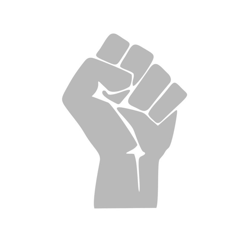 Clenched fist inspirational vinyl car decoration sticker home glass window wall notebook pvc sticker_autovado.com