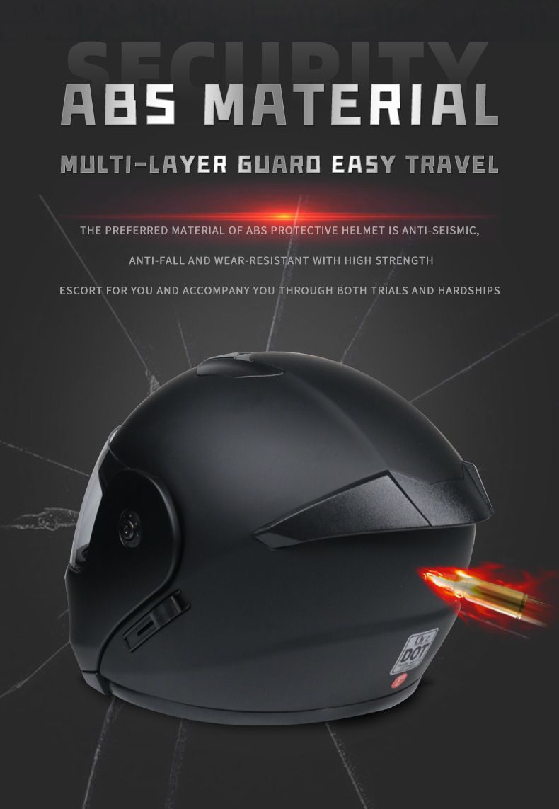 Motorcycle Accessories & Parts Bluetooth Helmet Men's and Women's Flip Up Helmet Personality Cool Double Lens Summer Internet Celebrity Hat_autovado.com