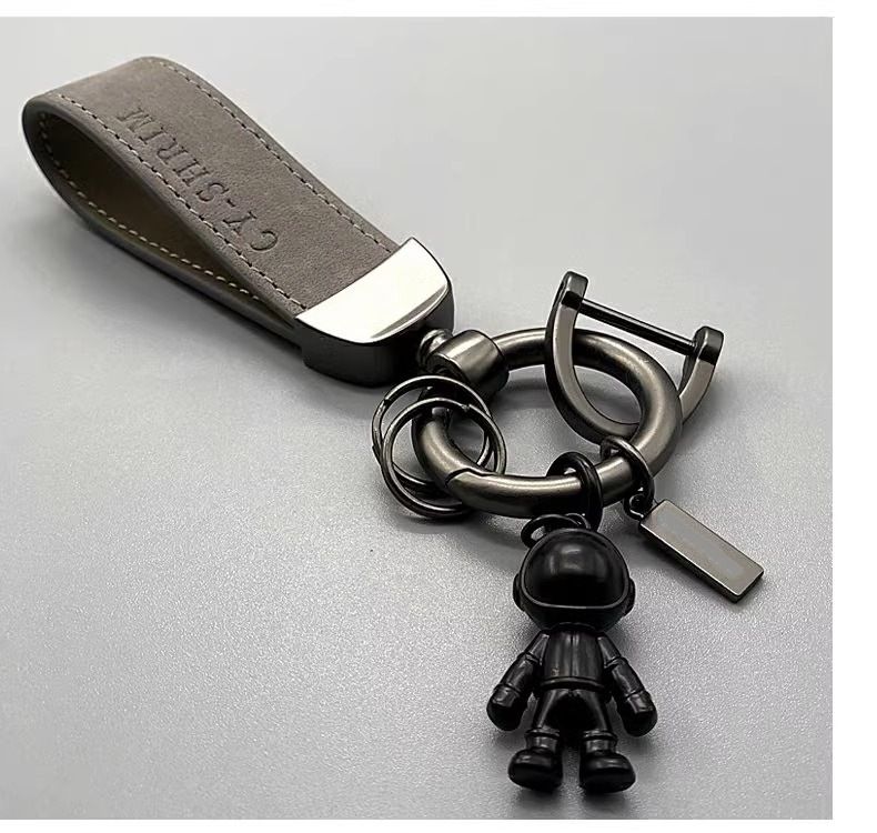 Internet Celebrity Astronaut Keychain Creative Personality Astronaut Pendant Simple Suede Car Chain Key Ring Men And Women_autovado.com
