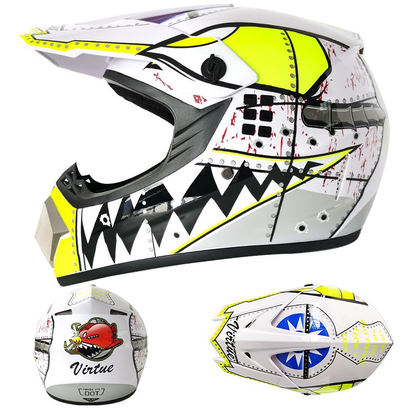 Electric beach Cross country helmet Mountain downhill cool full helmet kids teen kart helmet_autovado.com