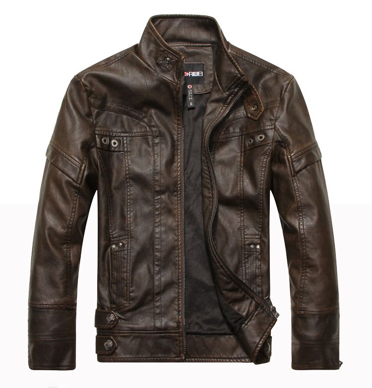 Men's Clothing men's motorcycle PU leather jacket leather jacket men's coat manufacturer leather jacket 8805_autovado.com