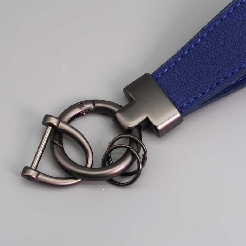 New Leather Car Keychain Exquisite Lamb Pattern Key Ring Pendant Creative Men And Women Leather Pendant_autovado.com