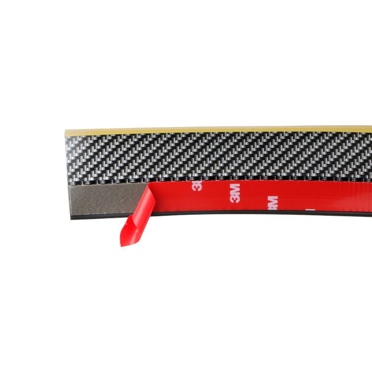 Anti-Collision Modification Universal Small Body Kit Bumper Carbon Fiber Car Accessories Front Lip Strip_autovado.com
