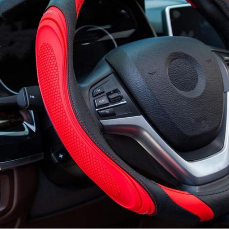 Fashionable Stitching Of Steering Wheel Available In All Seasons, Leather , Concave And Convex Massage, Car Handle_autovado.com
