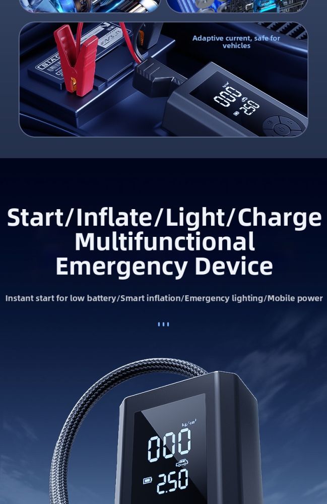ZHINANCHE.| Inflator & Emergency Power Starter For Car Batteries_autovado.com
