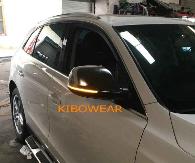 Kibowear for Q5 SQ5 8R Q7 4L Dynamic Blinker LED Turn Signal Side Mirror Lights indicator 2010 2011 2012 2013 2016_autovado.com