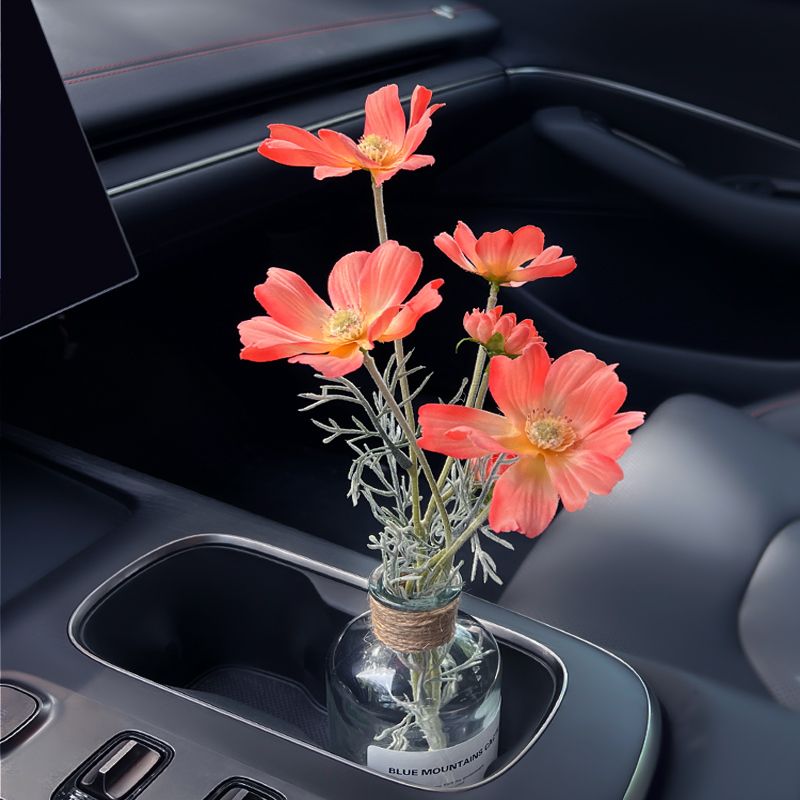 Car bouquet girls, interior accessories good items for cars, center console decorations, high-end simulation vases_autovado.com