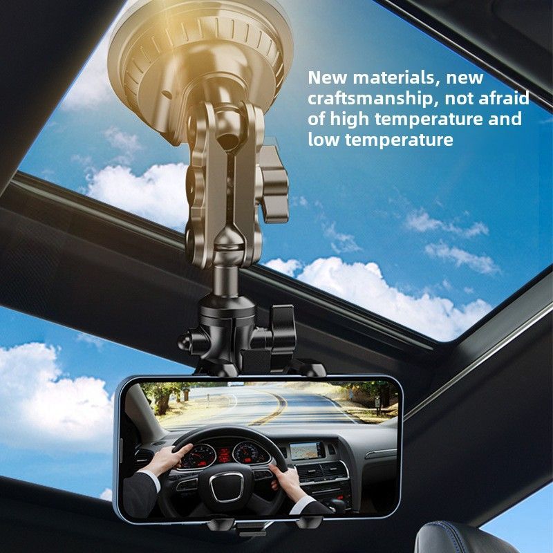 Car Shooting mobile phone bracket multi-direction vertical shooting car live shooting bracket first view sucker bracket_autovado.com