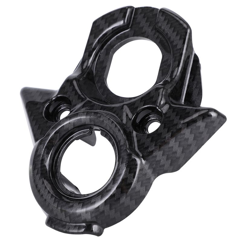 Universal Carbon Fiber Look Motorcycle Dashboard Cover Trim Accessory For Off-Road E-Bikes - J-20-QF Model (12x10x3cm)_autovado.com