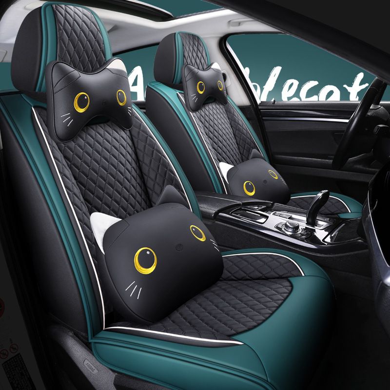 Car seat cushion four seasons universal fully surrounded cute seat cover goddess seat cushion all-inclusive car seat cover winter car interior_autovado.com
