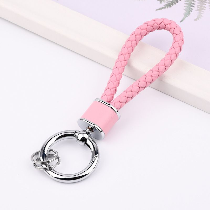 Fashion Braided Rope Anti Lost Keychain Chain Personalized Car Keychain Female Cute Women's Bag Key Pendant_autovado.com