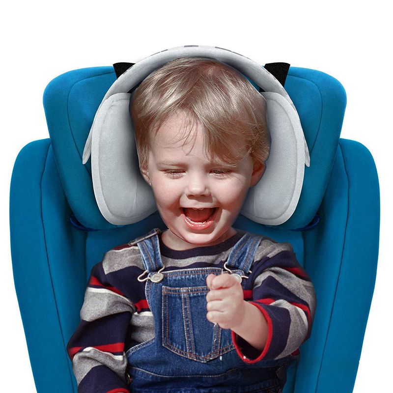 Baby head fixing belt child car seat head rest headrest head sleep aid with protective pad_autovado.com