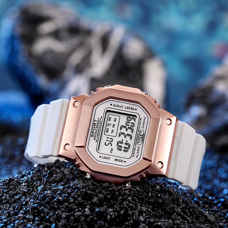Unisex Unicorn Couple Square Electronic Watch Student Watch Women's Simple Luminous Waterproof Sports Men's Fashion Watch_autovado.com