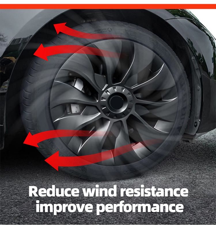 4-piece Set Of Suitable For Tesla Model 3 18inch Replacement Hub Caps 2018-2021_autovado.com