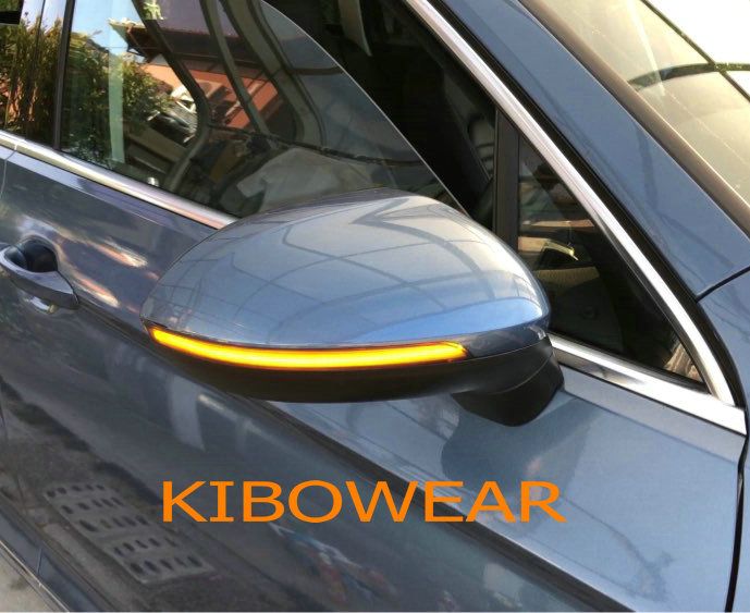 2pcs Dynamic LED Turn Signal For VW Golf MK8 VIII GTI R 8 GTD GTE Light Mirror Indicator 2020 2021 2022 Arrow 2023 2024_autovado.com