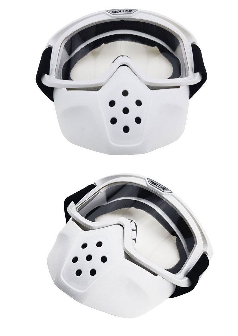 Retro Motorcycle Goggles – Anti-Fog, UV Protection, Interchangeable Lenses – Off-Road, Motocross, Cycling – Durable PC Frame_autovado.com