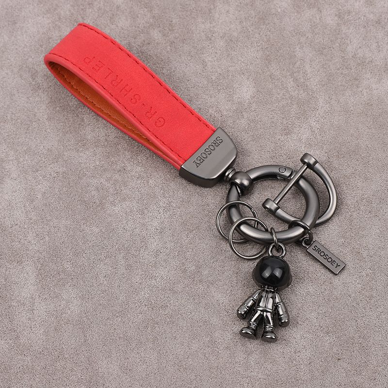 Internet Celebrity Astronaut Keychain Creative Personality Astronaut Pendant Simple Suede Car Chain Key Ring Men And Women_autovado.com