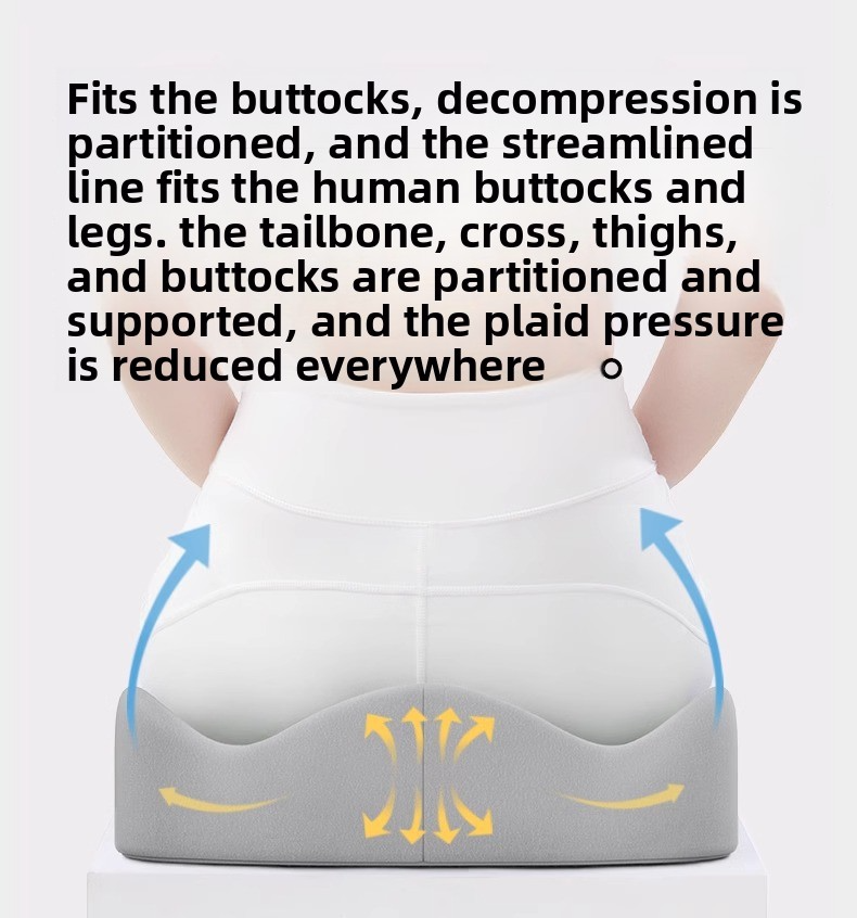 Memory Seat Tailspine Decompression Foam Car Massage Lumbar Spine Orthopedic Breathable Cushion_autovado.com