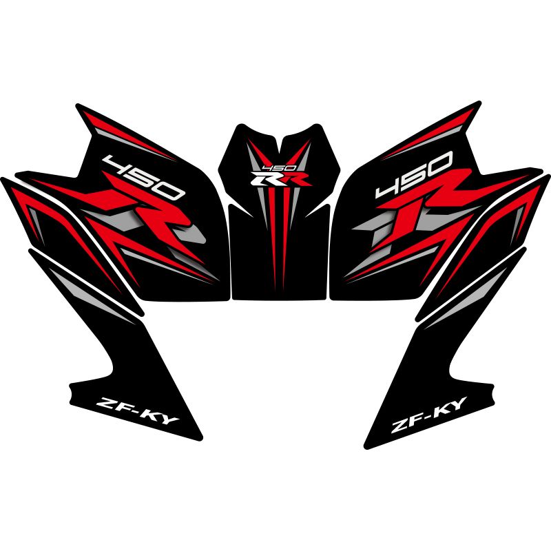 Suitable For Kaiyue 450RR Fuel Tank Wear And Anti Slip Fishbone Protective Sticker, Decorative Decal Print, Modified_autovado.com