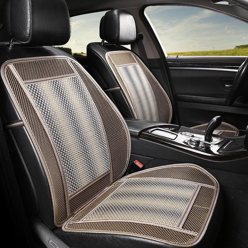 cool car seat cushion bamboo mat cool driving single seat one-piece with backrest single bamboo mat_autovado.com