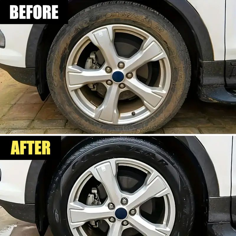 Ryekew Car Maintenance Polishing Stain Removal Renewal Blackening Brightening Water Repellent Tire Coating Cream_autovado.com