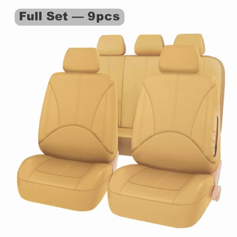 General car seat 9-piece PU leather car four seasons general seat cushion cover_autovado.com
