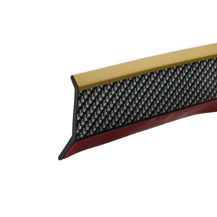 Anti-Collision Modification Universal Small Body Kit Bumper Carbon Fiber Car Accessories Front Lip Strip_autovado.com
