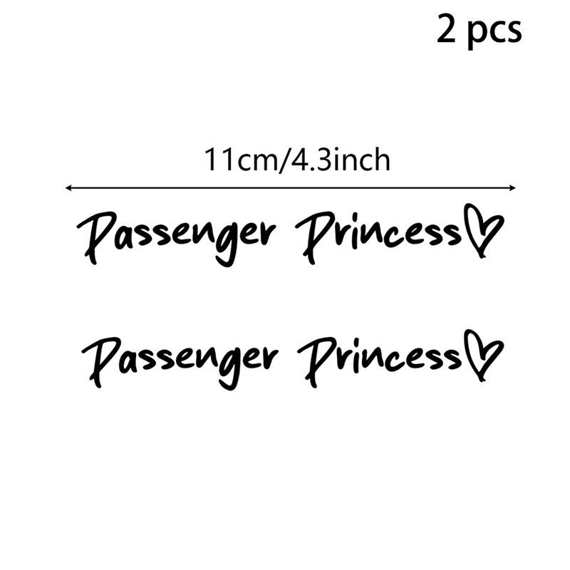 2 pack Passenger Princess car rearview mirror makeup mirror passenger princess creative stickers_autovado.com