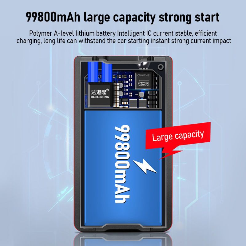99800mAh Air Jump Emergency Start Pump Tire Jumper PowerBank Bank Starter Car Power Supply_autovado.com