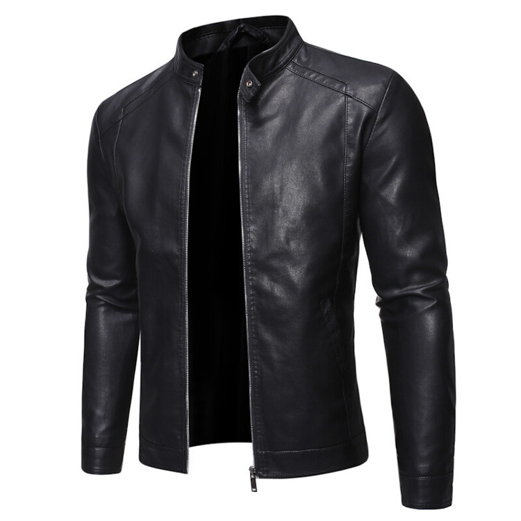Men's leather jacket Men's autumn/winter motorcycle casual coat men's_autovado.com