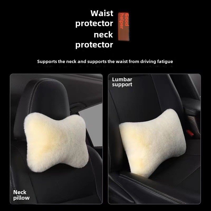 Wholesale car plush headrest waist support a pair of car neck pillow car waist support waist support rabbit plush car waist support_autovado.com