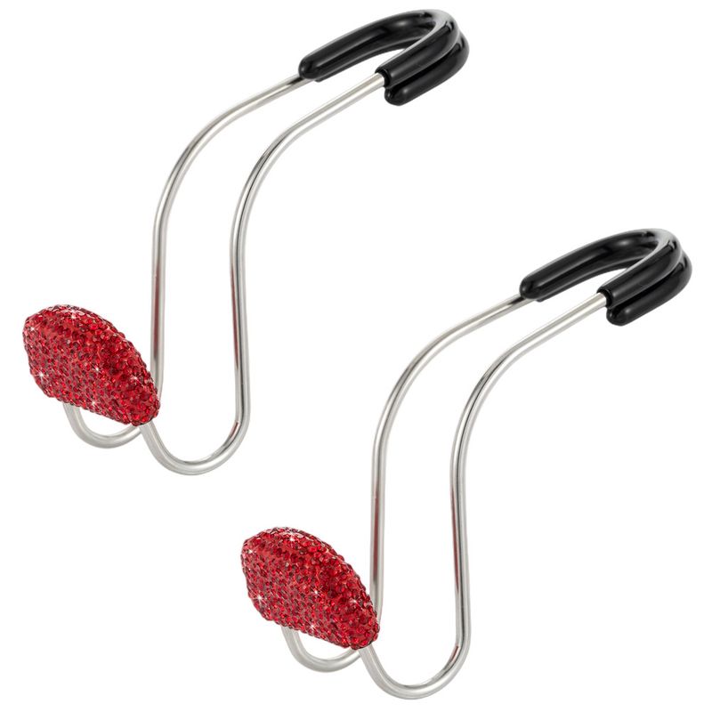New Multi Functional Inlaid Stainless Steel Back Car Hook Diamond_autovado.com