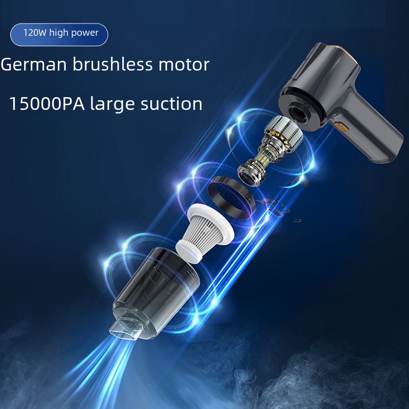 Car Vacuum Cleaner Car large suction brushless motor car handheld small powerful wireless household blowing and suction dual-use_autovado.com